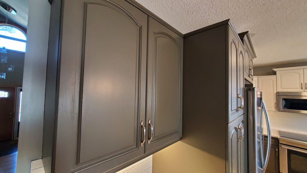 Cabinet Painting and Cabinet Refinishing by DreamArt Painting, Edmonton Painters cabinet refinishing